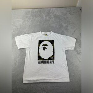 Bape A Bathing Ape 1st Camo Box Ape Head Tee Shirt Women's Size Medium Japan